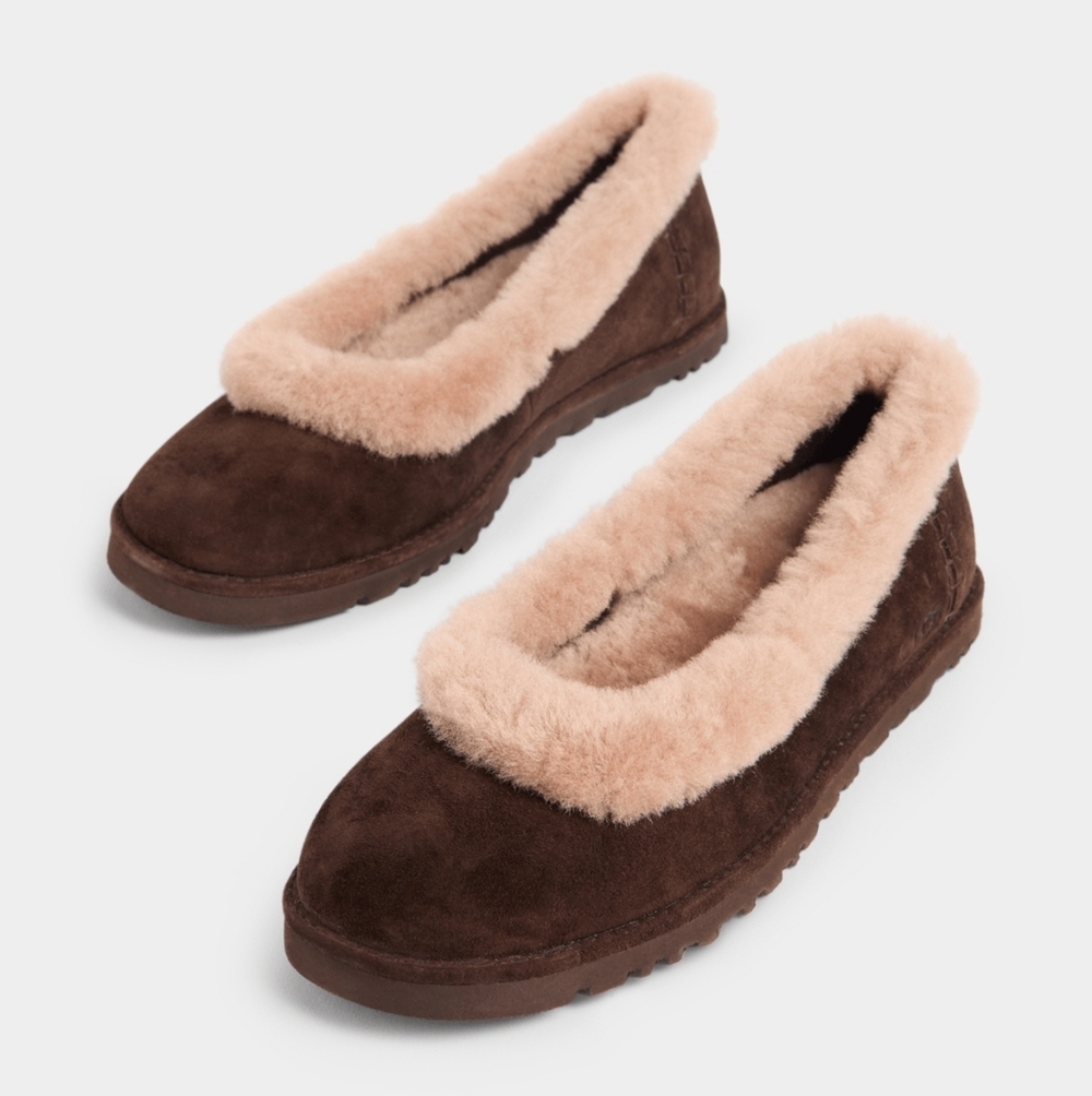 UGG Women's Zora Ballet Flats in Dusted Cocoa